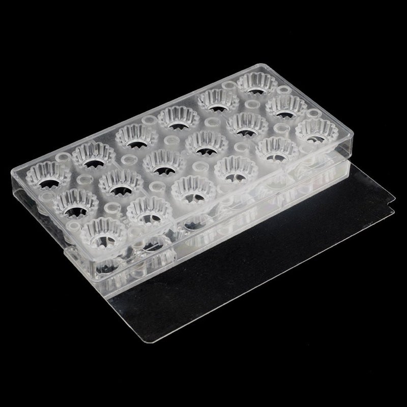 GRAINRAIN Chocolate Transfer Sheet Mold Polycarbonate Chocolate Mold DIY Handmade Chocolate Magnetic Chocolate Mold Candy Mould Drip Shaped (19348) - Image 5